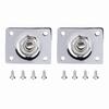 2 Piezas Jack de Entrada Metálico 1/4 de Pulgada Piezas de Guitarra Reemplazo Placa de Jack de Salida Guitarra Eléctrica