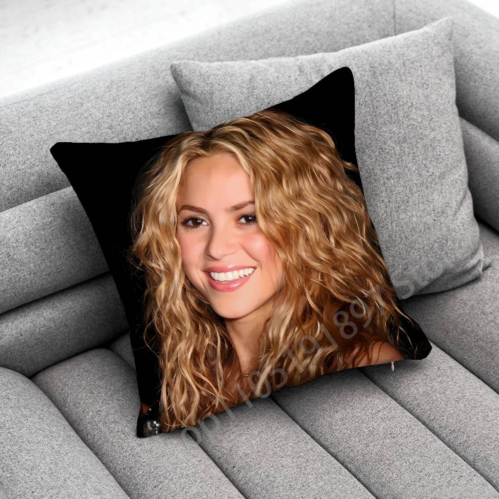 Singer S-Shakira Throw Pillow Case For 45cm 40cm 30cm 50cm 55cm Square Home Pillowcase Case