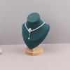 Velvet Portrait Necklace Display Pendant Organizer Jewelry Display Stand Jewelry Mannequin Bust Necklace Pendant Window Display