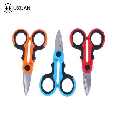 Ciseaux en acier à haute teneur en carbone Ciseaux ménagers Outils Ciseaux d'électricien Outils de dénudage de fil pour tissus, papier et câbles