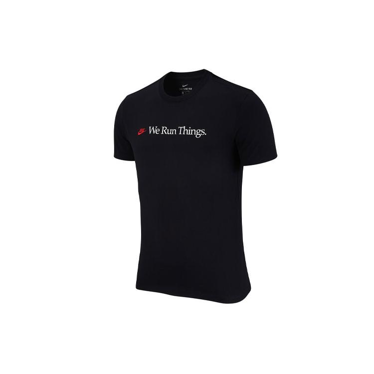 Мужские футболки Nike Sportswear Черные С круглым вырезом Умеренные Другие DH0275-010 XL