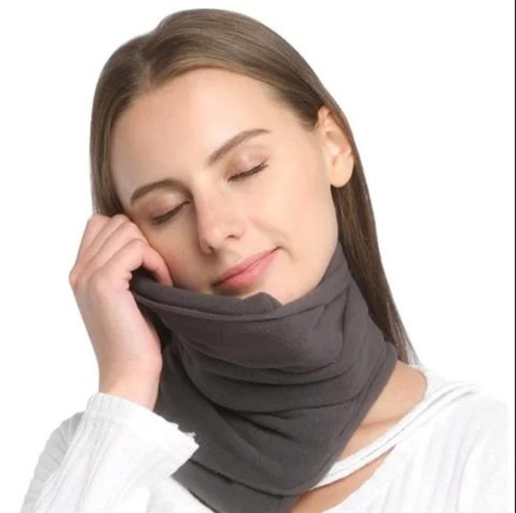 Portable Soft Neck Support Travel Pillow for Airplane, Car Side Sleep Neck Pillow, Office Business Nap Pillow