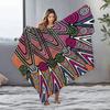 Vibrant Geometric Pattern Blanket for Sofa Bed Travel Camping Living Room Office Conditioning Blanket for All Seasons Gifts