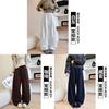 Girl High Waist Flared Pants With Cotton Polyester Fabric For Fall Winter Casual Wear