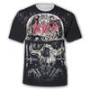 Summer T-Shirts Slayer Rock Band 3D Print Streetwear Men Women Casual Oversized Short Sleeve T Shirt Male Tees Tops Man Clothing