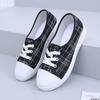 Summer New Canvas Shoes for Women Fashionable and Breathable One Step Shoes for Women Versatile Flat Shoes for Female Students