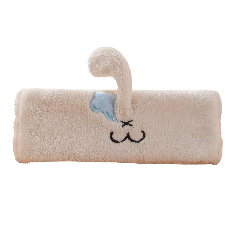 Big Nose Hair Band with Coral Fleece Face Wash Headband Girls Makeup Remover Mask Hair Cover Cute Headscarf