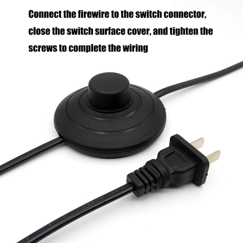2Pcs Step on Button Control Floor Footswitch Round Reset Button Pedal Switches Foot Pedal Push Switches Easy to Use
