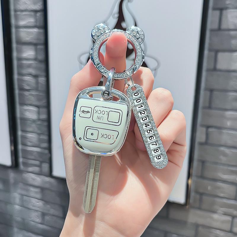 Tpu Car Remote Key Case Cover Protect Shell Fob For Toyota Land Crusier Fj Cruise Camry Corolla Rav4 Prado Yaris Carina Avensis