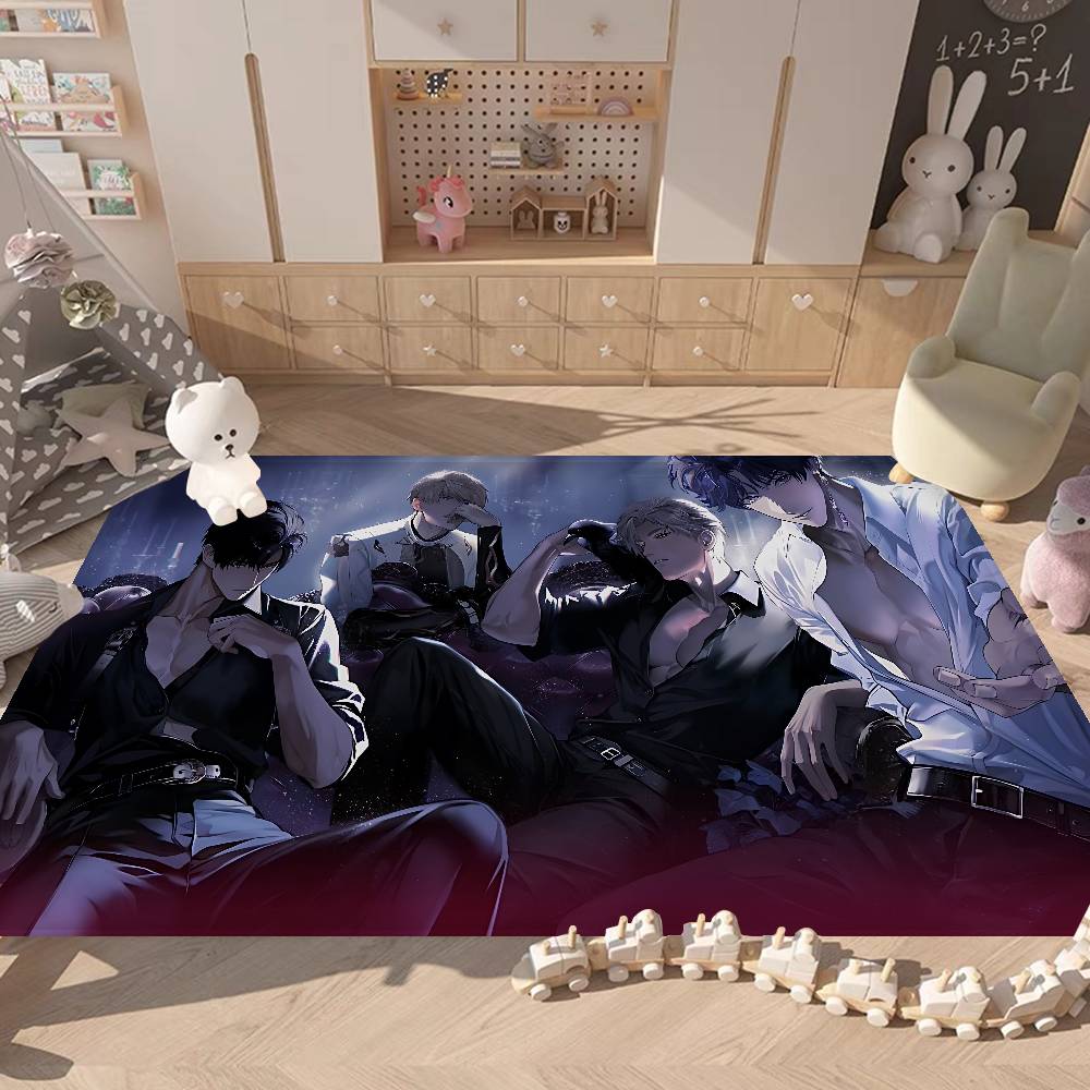 Game LOVE AND D-DEEPSPACE Floor Mat Non-Slip Laundry Room Mat Laundry Decor Balcony Child Living Room Alfombra