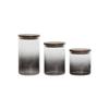 Set of Glass Storage Jars - Home ESPRIT - 3 Pieces - Borosilicate - 900 Ml - 1.5 L - 1.2 L - 11x11x20 Cm