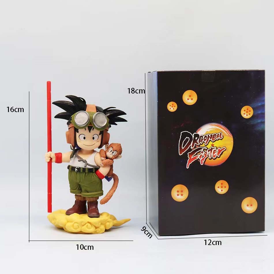 New 15cm Anime Dragon Ball Son Goku Figure With Monkey Kid Goku Action Figure Pvc Statue Collection Model Toys Gifts