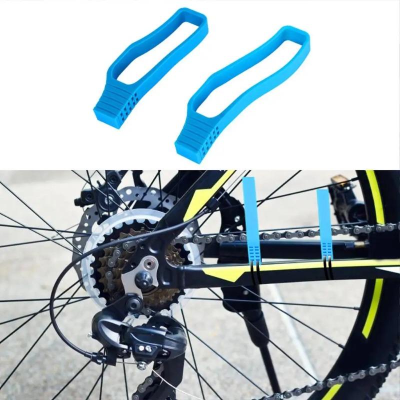 Silicone izable Fit Bicycle Chain Protector Mountain Bike Road Bike Chain Protector Anti Scratch and Anti-collision Accessorie