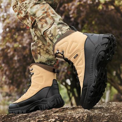 Nouvelles bottes de combat pour hommes grande taille respirantes antidérapantes résistantes à l'usure randonnée en plein air montantes terrain bottes tactiques