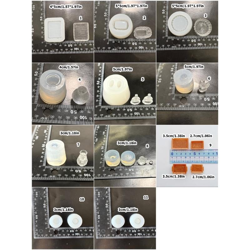 Flexible Silicone Mould for Intricate Resin Creation Jewelry Making Small Craft Detachable Designs