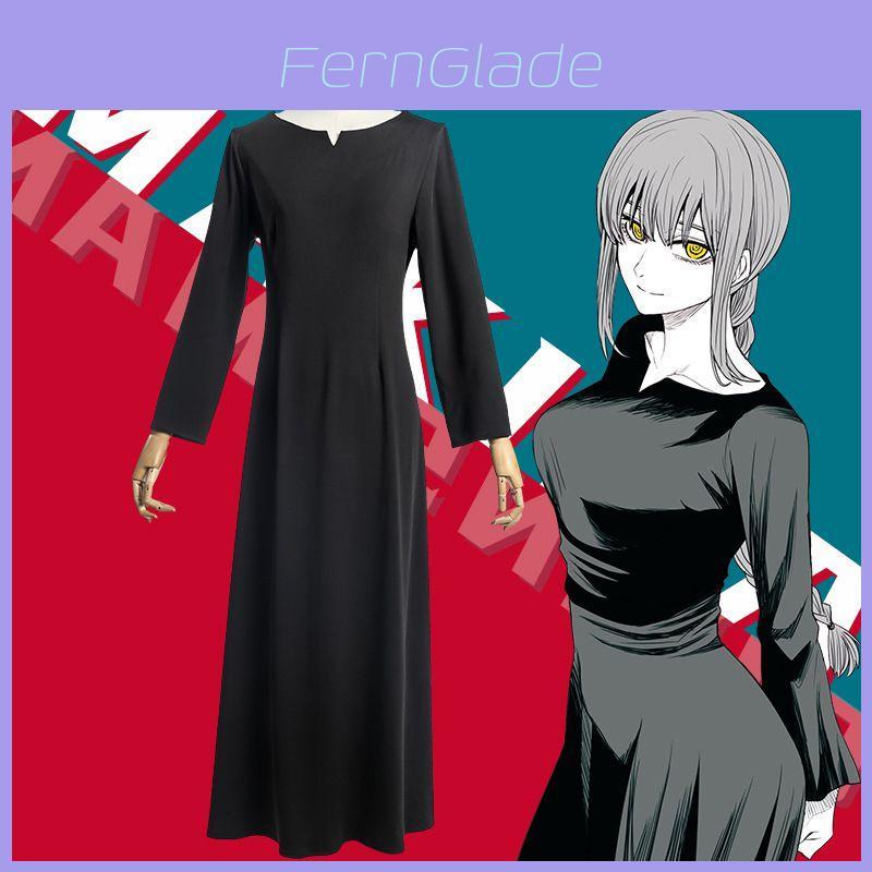 Fabulous Chainsaw Man Makima Cosplay Costume With Sleeves For Halloween Comic Con