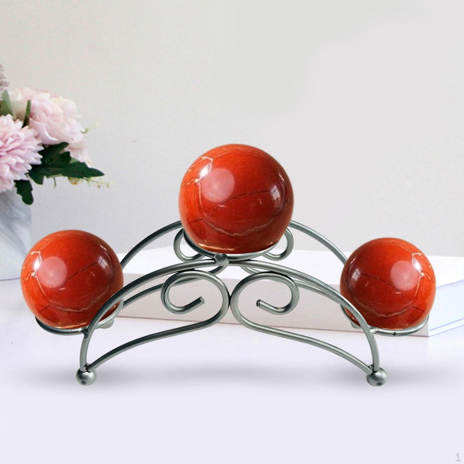 

Подставка для хрустального шара, основа для дисплея, устойчивая, для сфер, металлический держатель, подставка для каменной сферы для стола