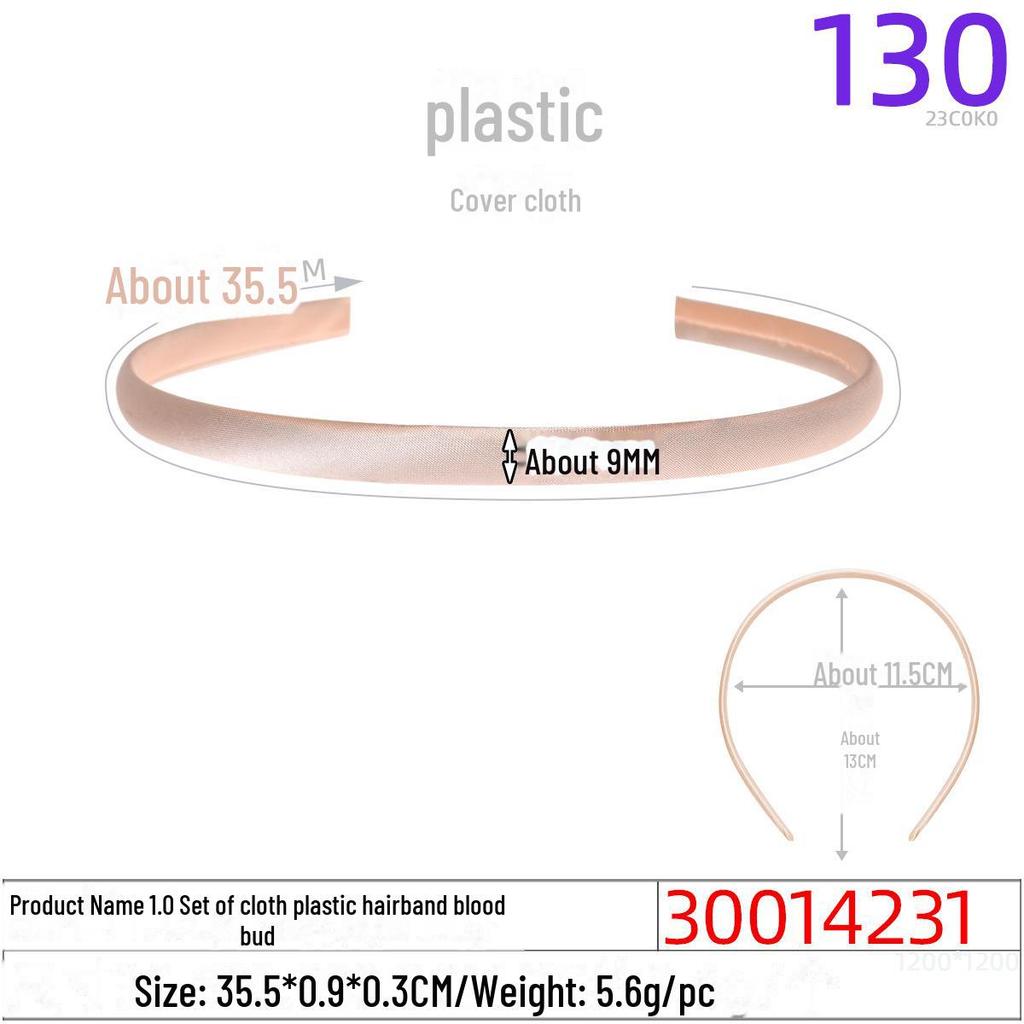 1.0CM Plastic Headband for DIY Hair Accessories