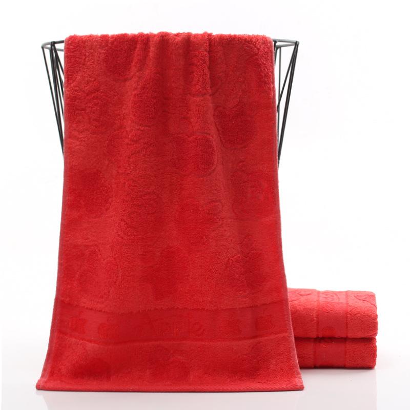 Jacquard Apple Bright Red Towel