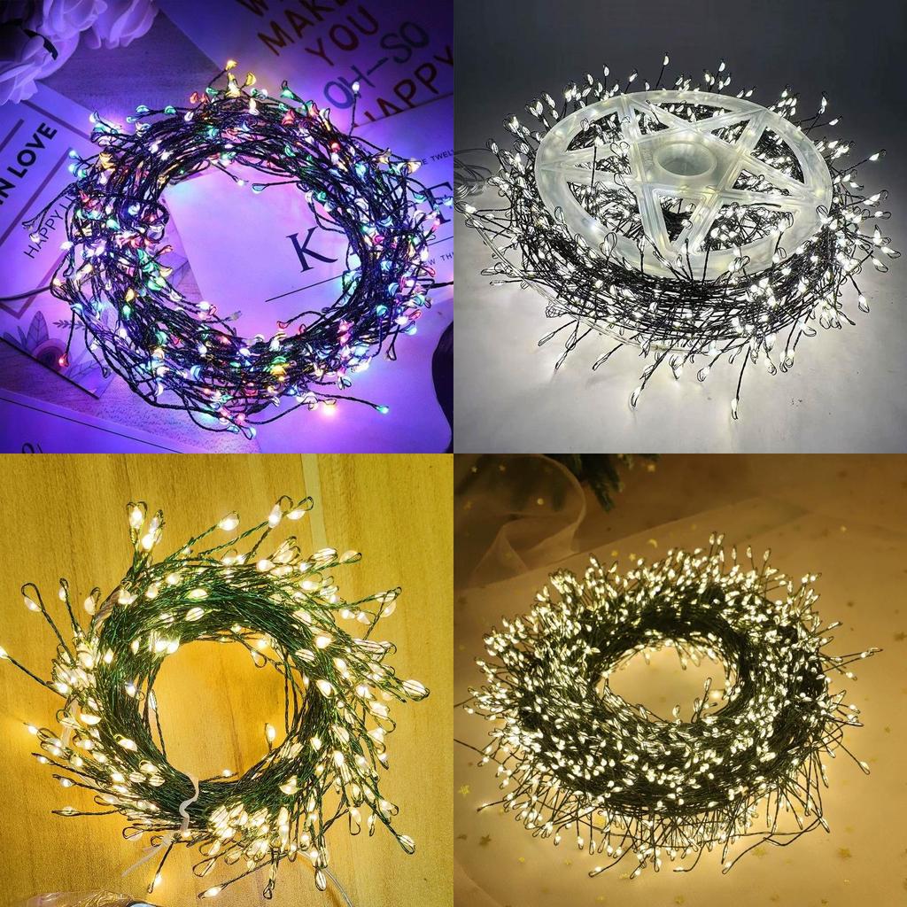 String Led Christmas Lights With Copper Wire For Indoor Outdoor Holiday Decor