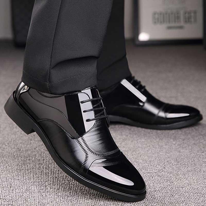 Luxusní business Oxford Kožené Boty Pánské Prodyšná Guma Společenské Obuv Mužské Kancelářské Svatební Byty Obuv Mocassin Homme