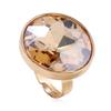 Trendy Geometric Gemstone Ring: Chic & Bold Women's Fashion Accessory