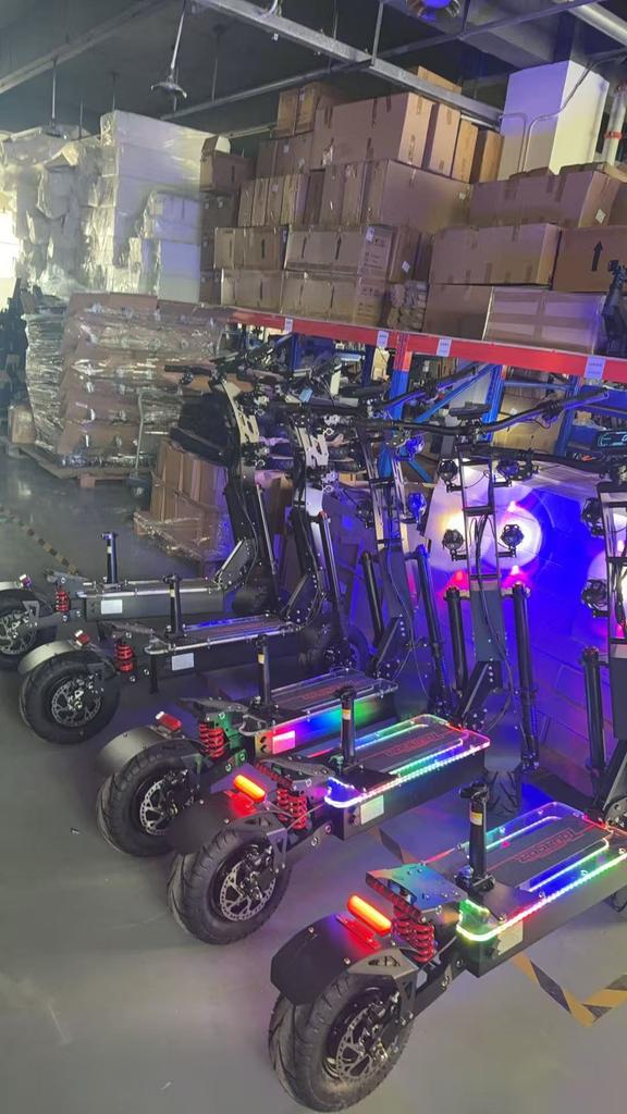 Monopattino Elettrico in Lega di Al-Aggiornato NFC Controllo Smart 72V 50A 10000W Pneumatico Fuoristrada/Città 14 Pollici Velocità 120KM/H monopattino elettrico