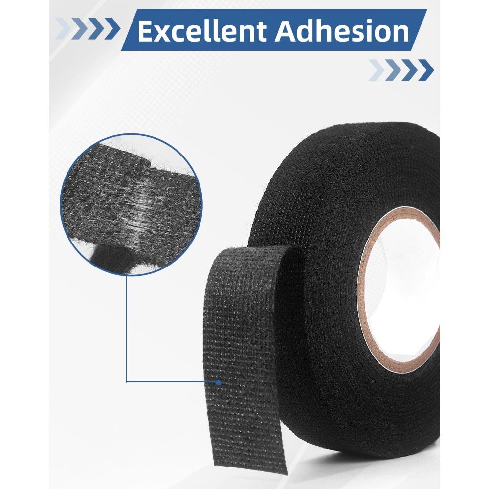 Elektrik Bandı Isıya Dayanıklı Kablo Demeti Yalıtımı Otomatik Kablolama Kumaş Bez Sarma Su Geçirmez Kablo Düzenleyici Yapışkan Bantlar