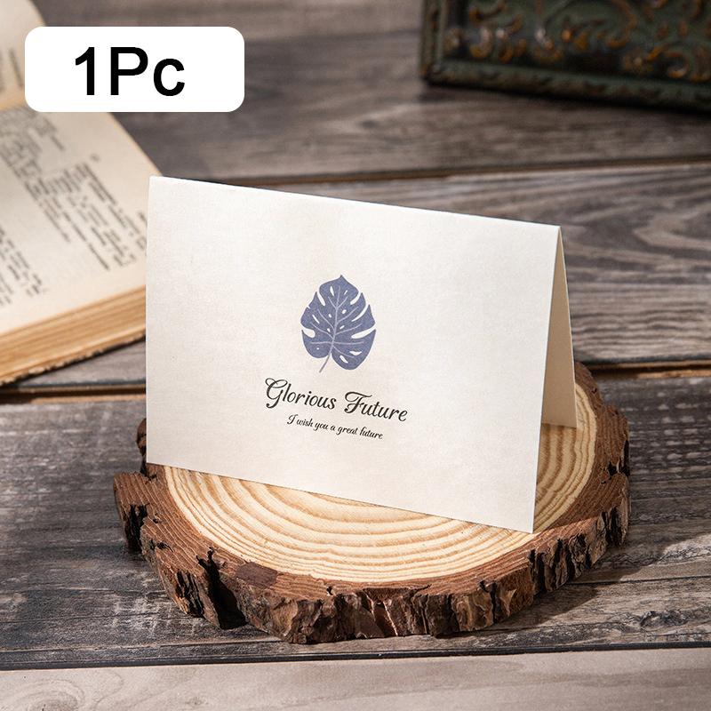 1Pc Message Cards Wedding Party Invitation Greeting Card Envelope Set Birthday Cards With Botanical Patterns
