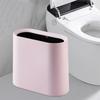 Slim Trash Can Dustbin Garbage Multipurpose Easy to Clean Wastebasket Narrow Small Bin