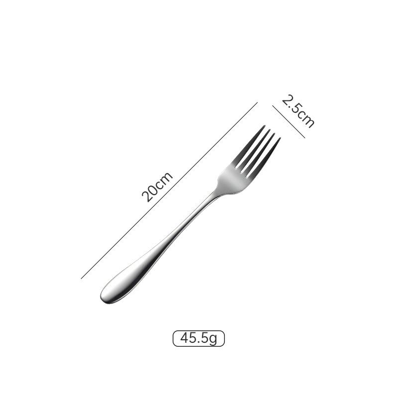 1012 series stainless steel round spoon tip spoon multi-specification western tableware knife fork spoon 410 gift dessert spoon