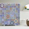 Waterproof Fabric Shower Curtain For Bathroom Colorful Bohemian Print Bathtub Curtains Polyester Bathroom Curtain With 12 Hooks