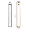 5/10Pcs 4*34.5mm Stainless Steel Hollow Rectangle Frame Charms Pendants for Earrings Necklace DIY Jewelry Making Wholesale
