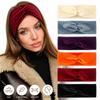 Stretch Fabric Fabric Headband Solid Color Elastic Headband Knot Cross Headband  Washing Face