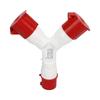 Y Shaped Industrial Plug 1 In 2 Out Explosion Proof 4 Core 2P and N and E IP44 Protection for Agricultural Production