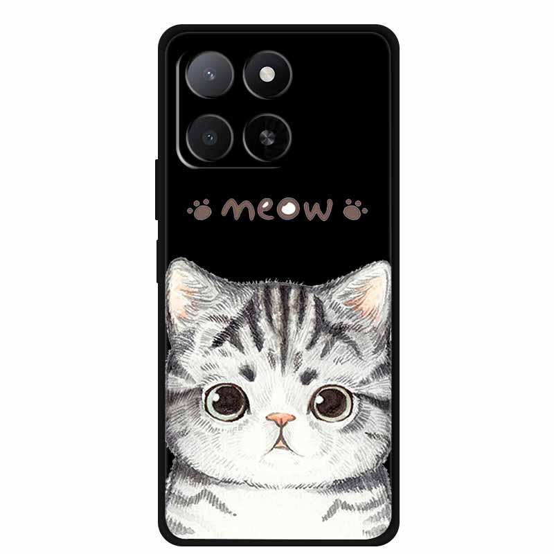 For Motorola G86 G56 Phone Case G 86 G 56 Coque Black Silicone Soft Back Cover For Motorola G86 Power Edge 60 60S Case Cartoon