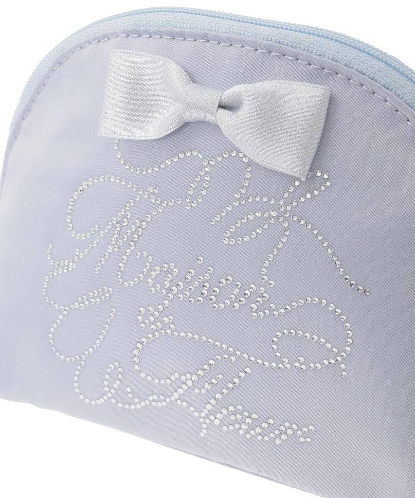 Maison de FLEUR Shiny Ribbon Round Pouch Bordeaux F Bag 08001166600 Pouch/Drawstring