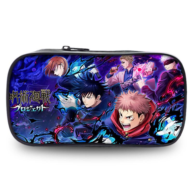 Jujutsu Kaisen Velkokapacitní pouzdro na tužky Odolná oxfordská tkanina Anime držák Papírnictví