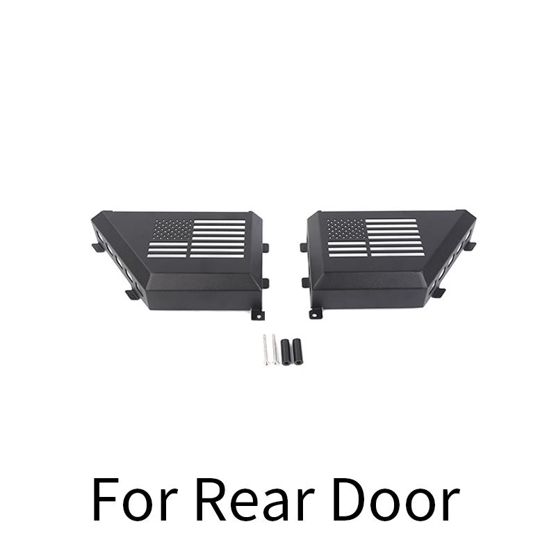 TESIN Metal Car Front Rear Door Storage Box Door Side Insert Organizer Box Pockets for Jeep Wrangler JK 2/4 Door 2011-2017