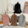 School Bag: New Corduroy Star Floral Student Backpack, Backpack for Middle and High School Students, Tutoring Backpack, Backpack