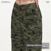 UNIFREE Women's Camouflage Low-Waist Flared Cargo Pants