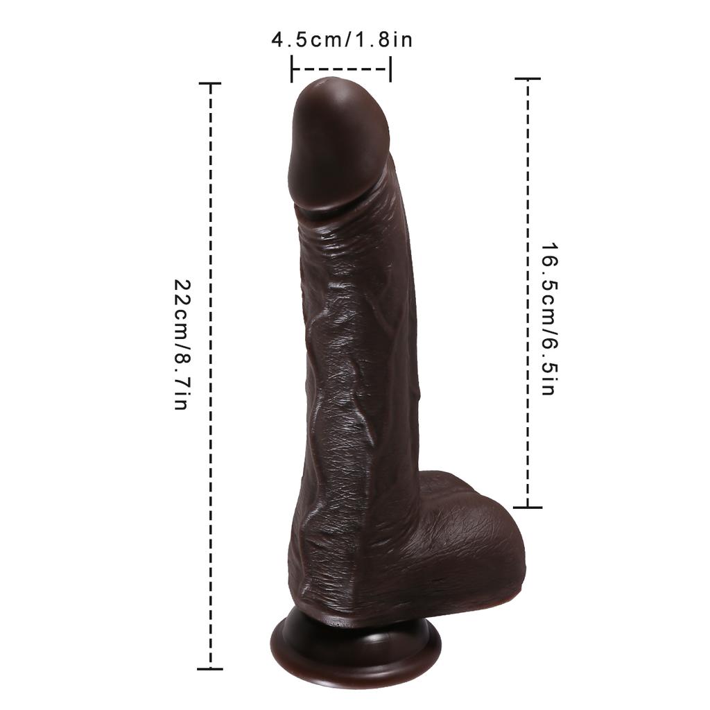 Dildo elettrico deluxe da 8,8 pollici - 8 modelli di spinta, 10 modalità di vibrazione, funzione di rotazione, giocattolo sessuale per adulti impermeabile silenzioso e sicuro per il corpo per le donne