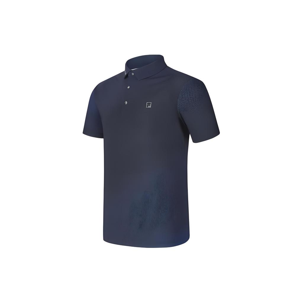 FILA Golf Series Solid Color Pullover Sports Sun Protection Short Sleeve Polo Shirt Men Polo Shirts A11M415105F-ZB