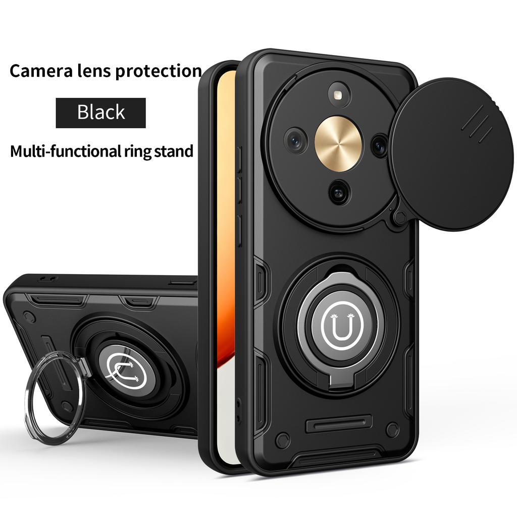 For Honor Magic8 lite Case Honor X9D Cover magic8 lite Magnetic Armor Shockproof Ring Holder Magsafe Wireless Charge Phone Cover