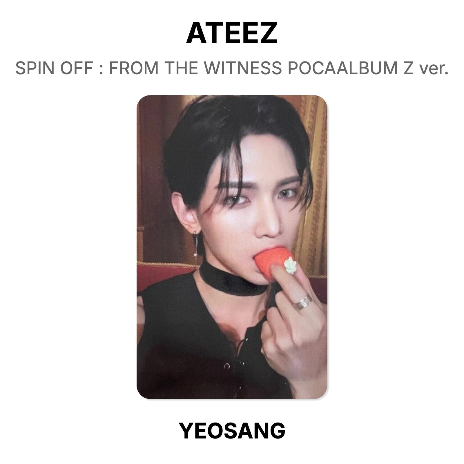 ATEEZ Спин-офф: ИЗ АЛЬБОМА СВИДЕТЕЛЯ Z ver. Официальная фотокарта YEOSANG 02 gray