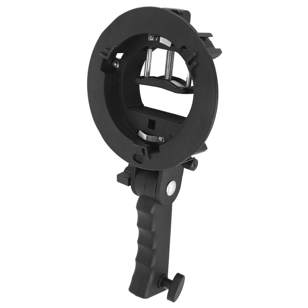 S Type Bracket for Bowens Mount Holder S Type Bracket Holder for Speedlite Flash Snoot Softbox Beauty Dish Reflector