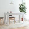Day and Night - Day and Night Glossy White Engineered Wood Dining Table 120x60x76 Cm