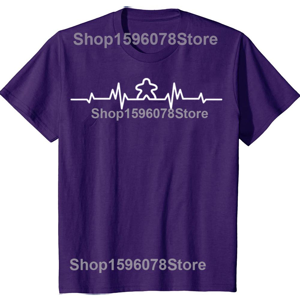 

Funny Board Game ECG Heartbeat Lover Player Figure Graphic Tshirts Casual Tshirt 100 Cotton Loose Oversized T Shirt Summer 3XL