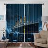 2pcs Titanic-Themed Dark Sheer Curtains – Made of Polyester with Rod Pocket Design, Perfect for Bedroom or Living Room Decor