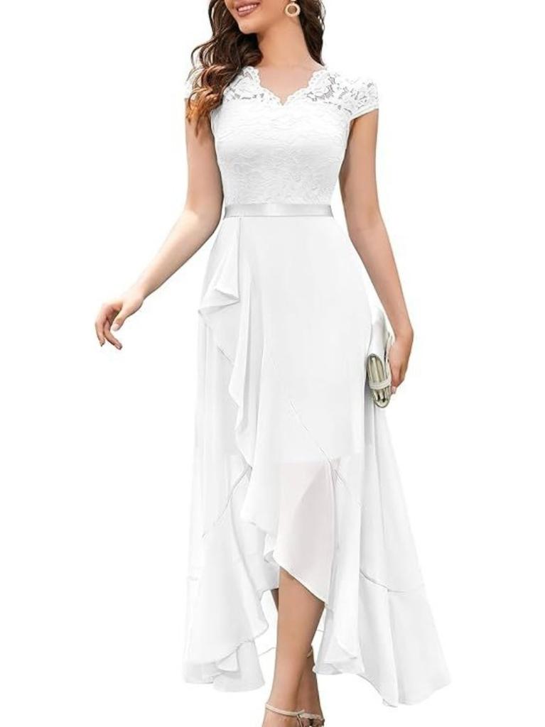 New Arrival Little Black Dress Long Party Dress Bridesmaid Dress Lace Dress for Women